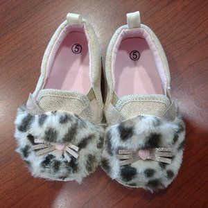 Toddler Slipper Shoes Cat Theme Size 5